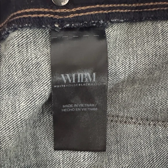 WHBM Extra High Rise Straight Pintuck Leg Medium Wash Jeans Size 8 $120 EUC KL - Picture 12 of 16
